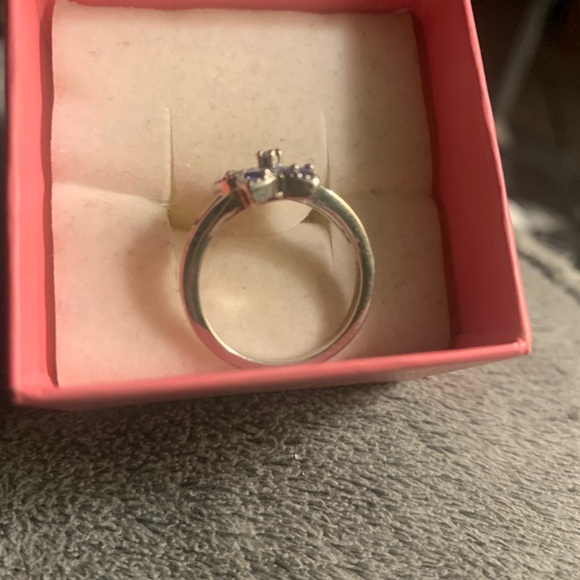 Genuine tanzanite sterling silver ring - Picture 5 of 6